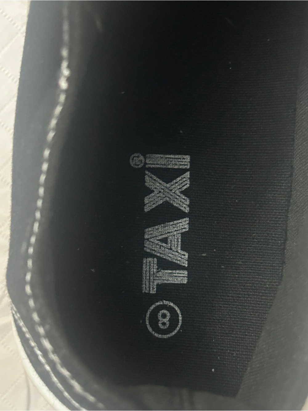 Taxi Women's Black White Low Top Canvas Sneakers Lace-Up Size 8 Fair - Picture 11 of 11